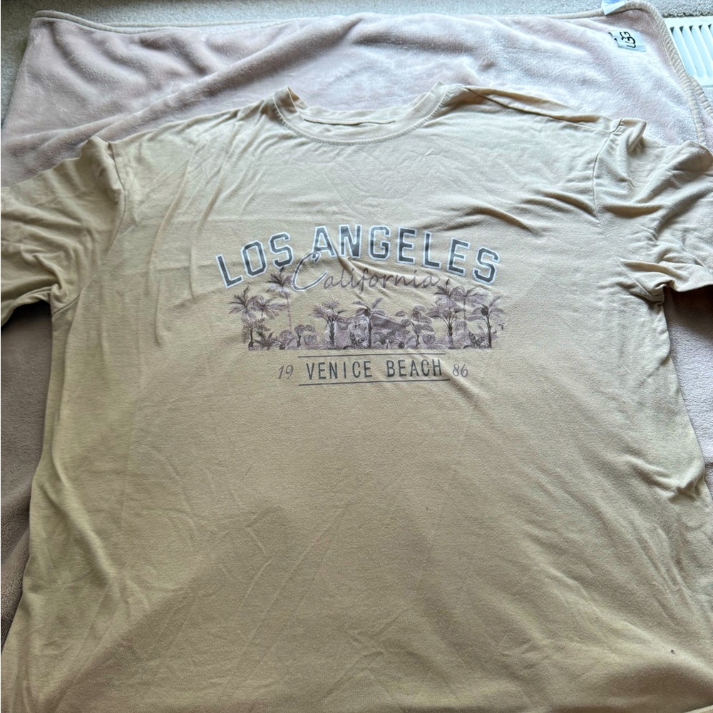 Beige Graphic Tee